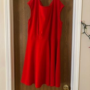 Elegant Red Sleeveless Dress